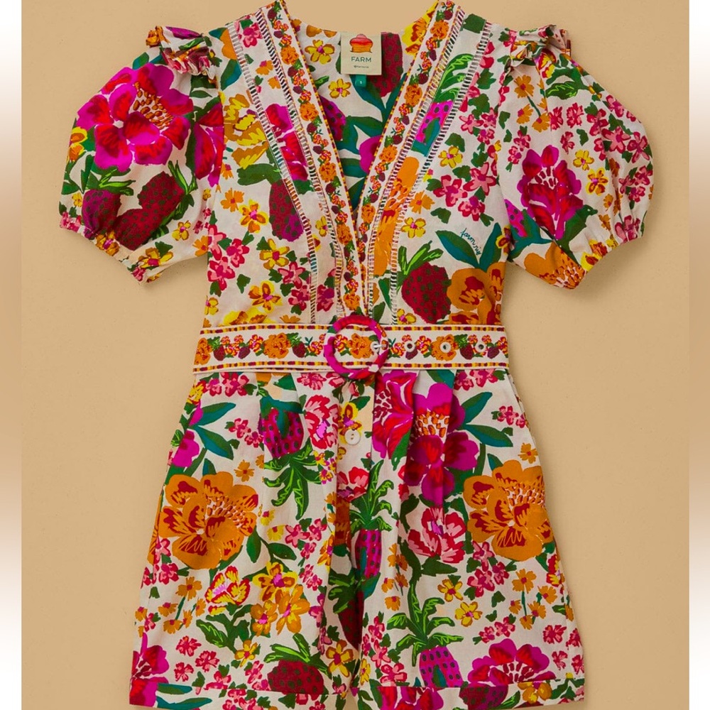 Farm Rio romper, excellent condition - worn one time for one hour.